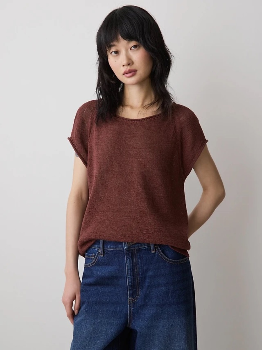 RW&CO Short-Sleeve Knit Top